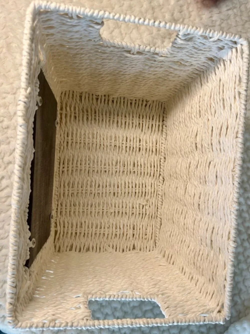 Home Sweet Home White Basket